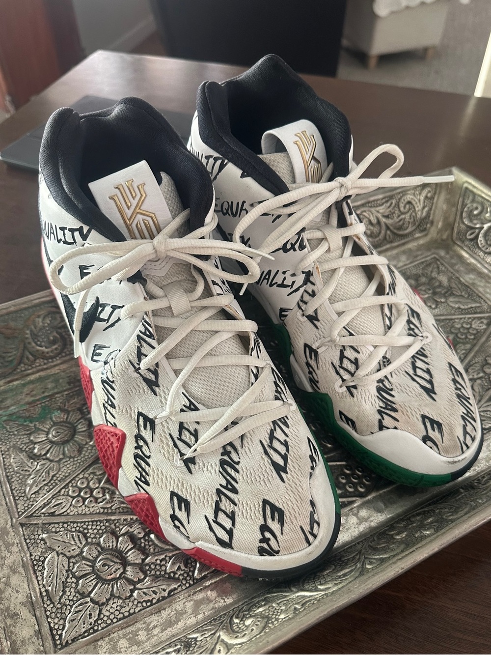 Nike Kyrie 4 'BHM' Equality Sneakers. Worn Once.